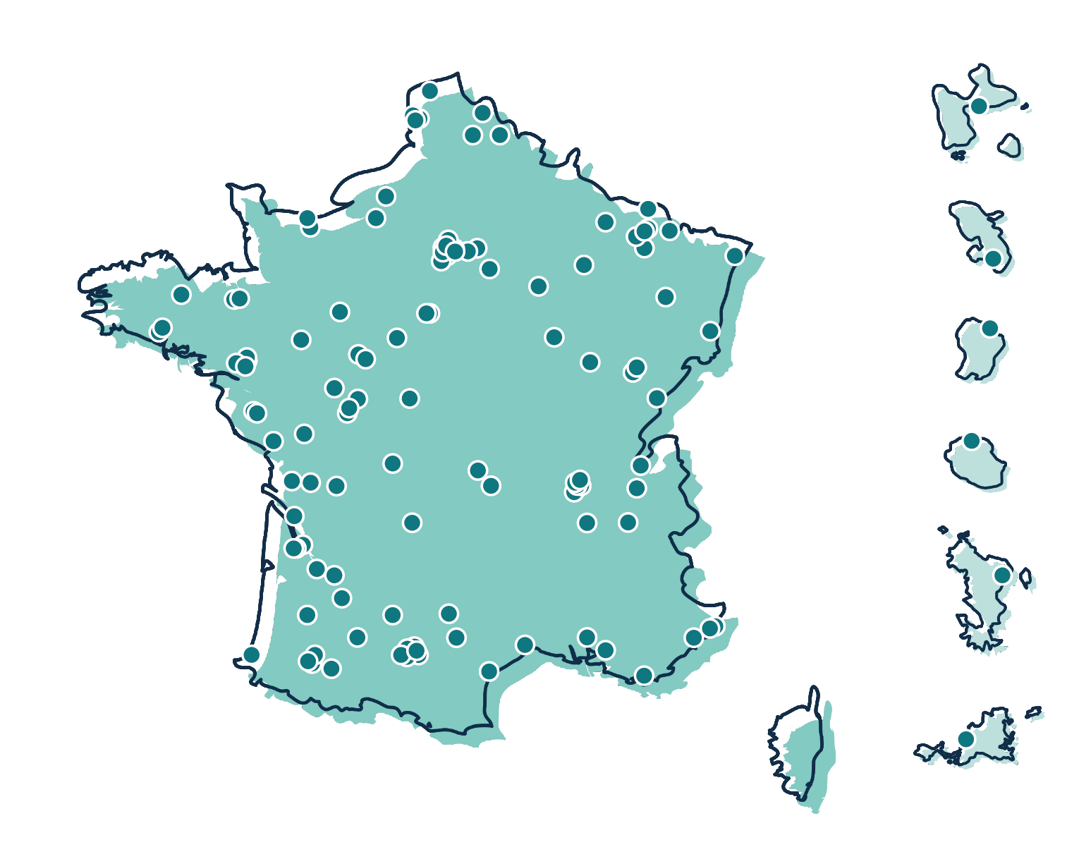 Carte France Resadia